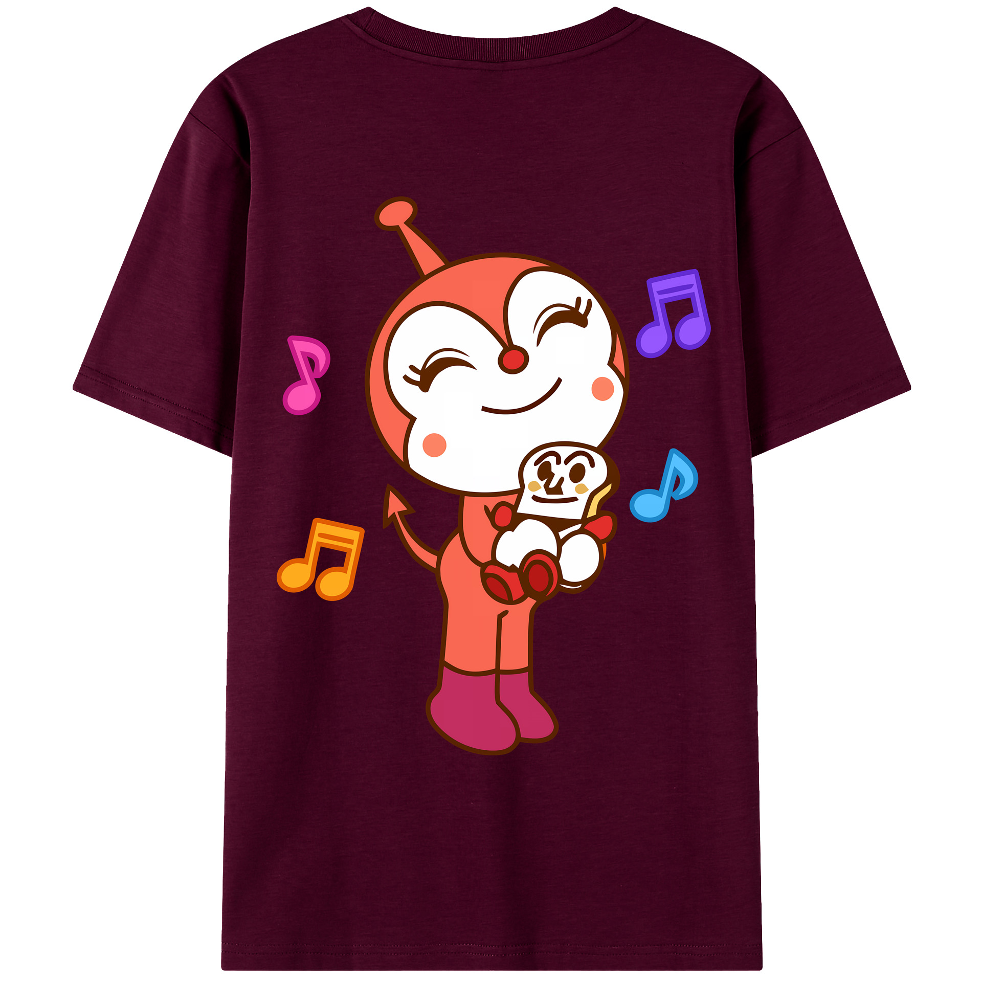 （画像用） アンパンマン Anpanman レディース半袖Tシャツ(バックプリント)
